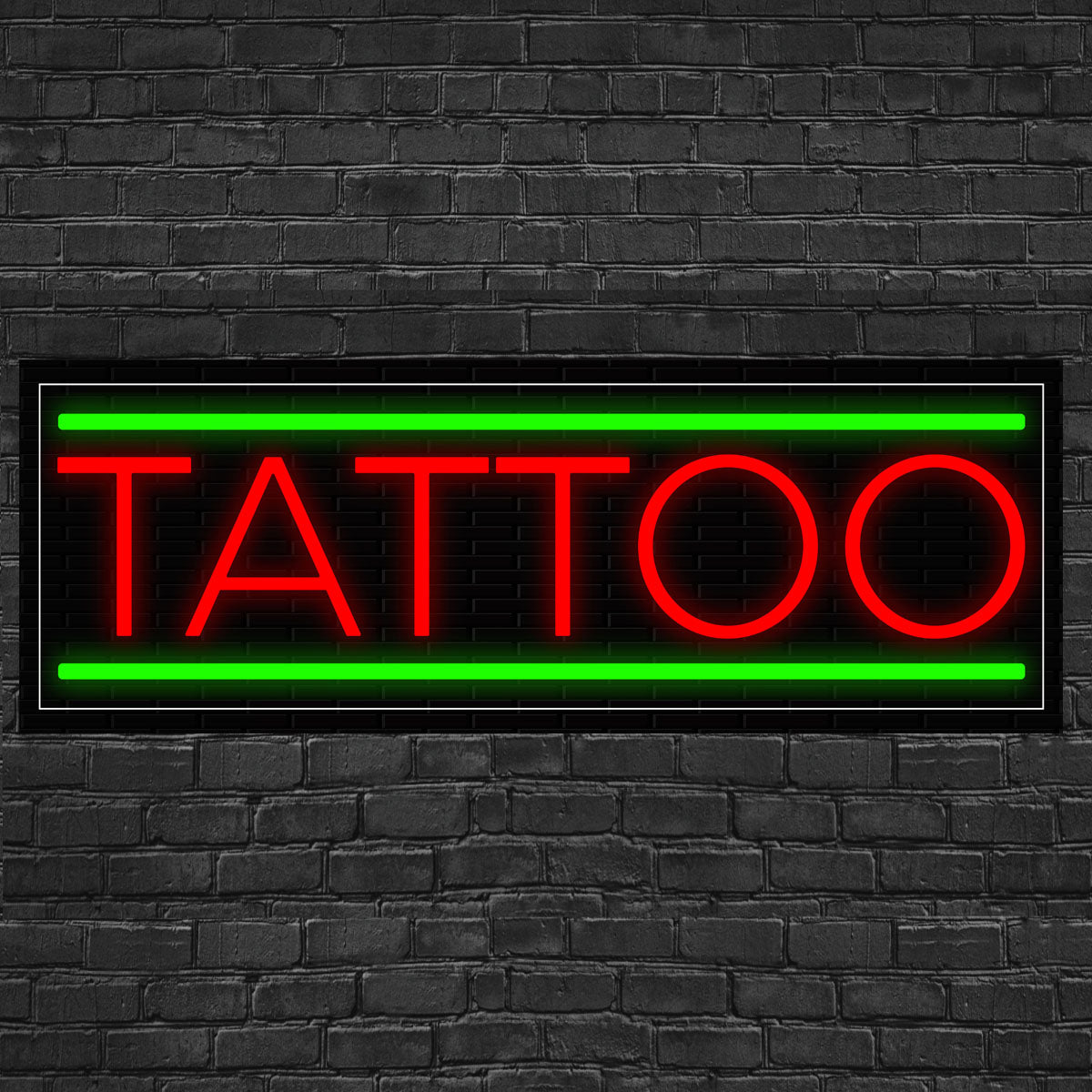 Tattoo LED Flex Signs 10"x 24"