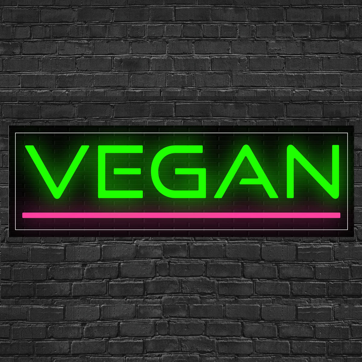 Vegan LED Flex Signs 10"x 24"