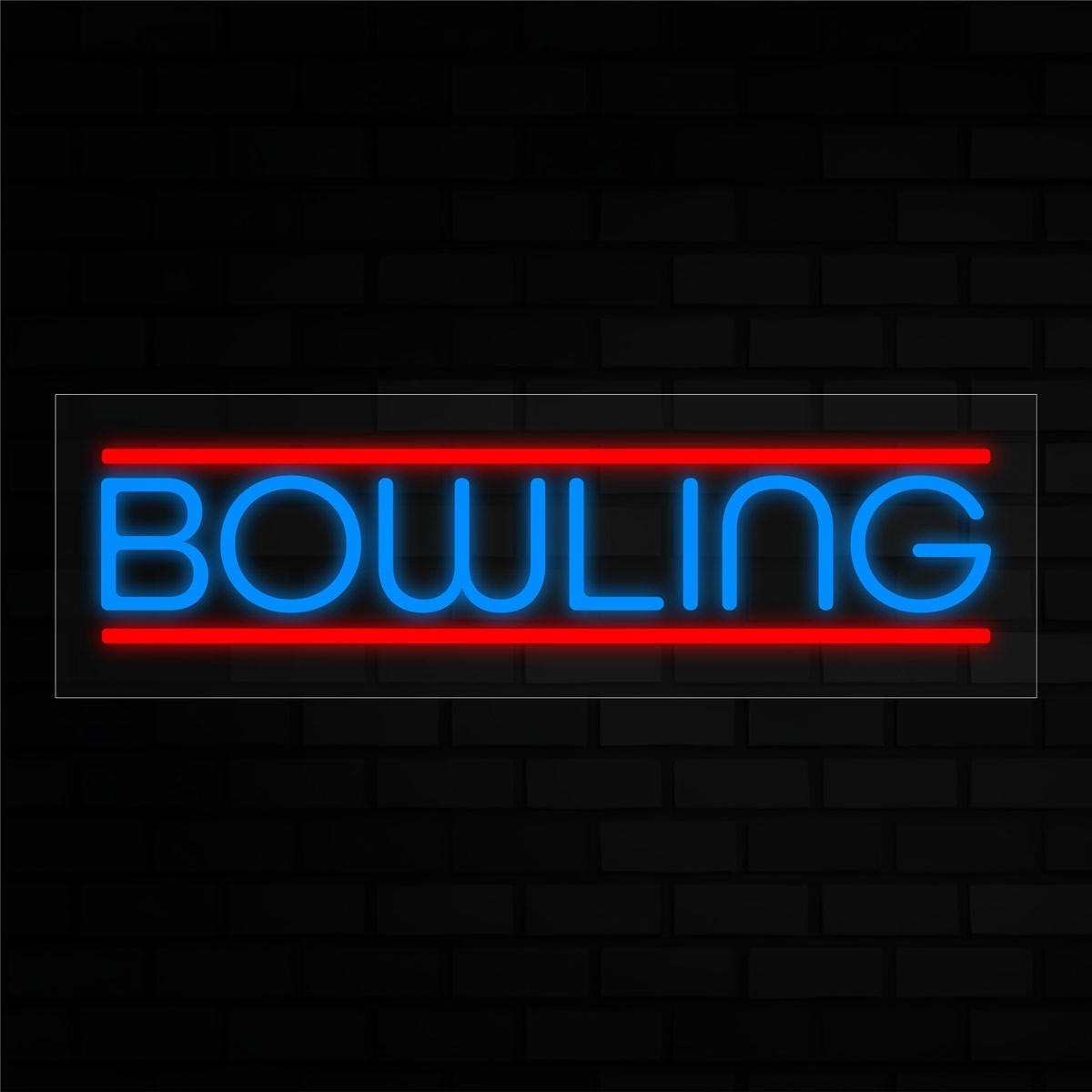 Bowling  LED Flex Signs 10"x 24"