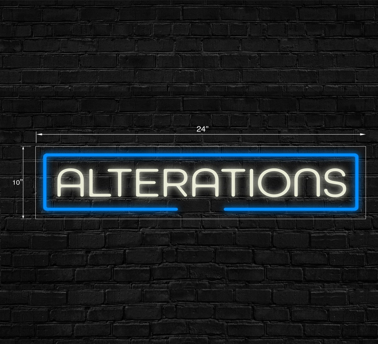 Alterations  LED Flex Signs 10"x 24"