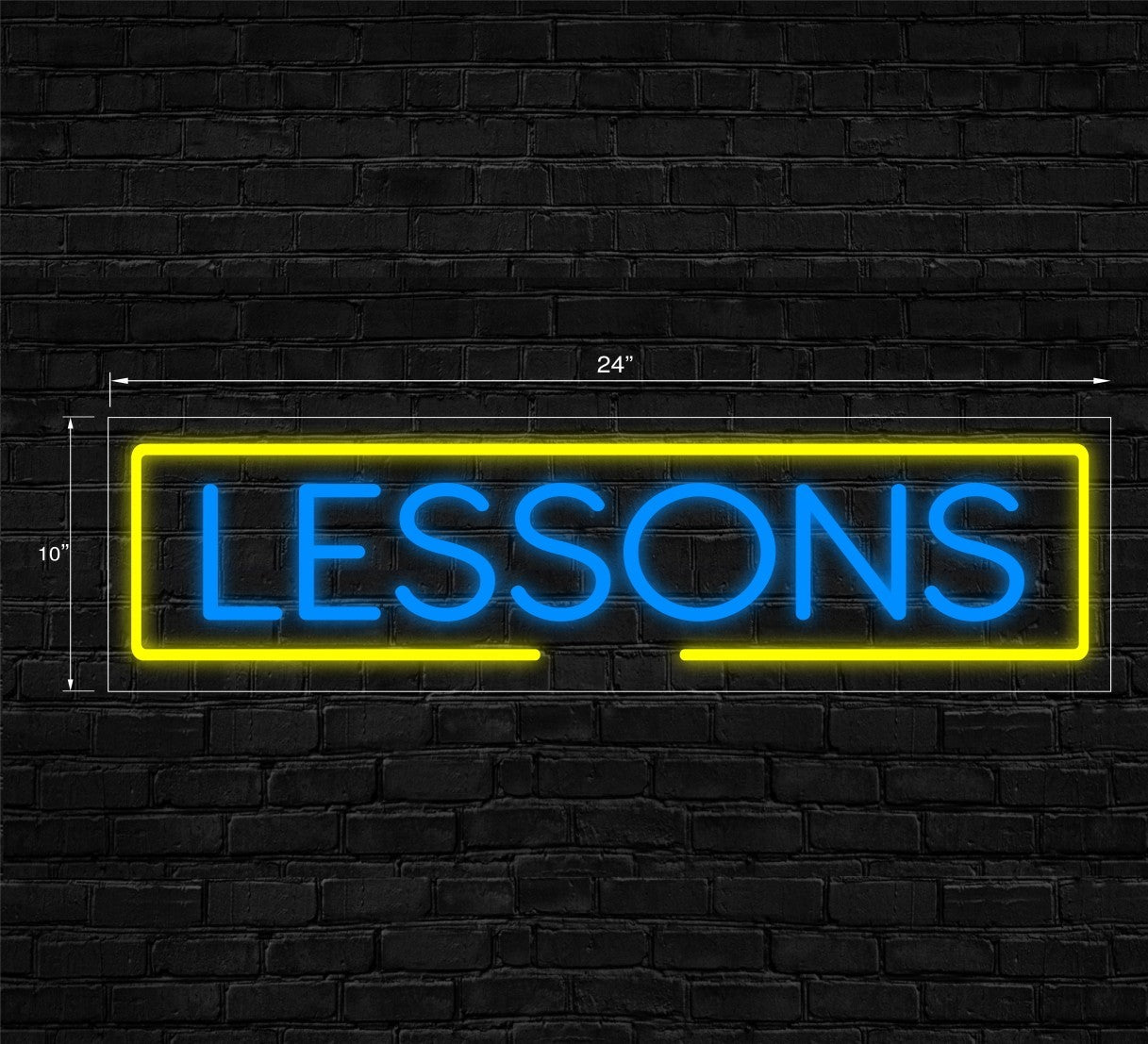 Lessons LED Flex Signs 10"x 24"