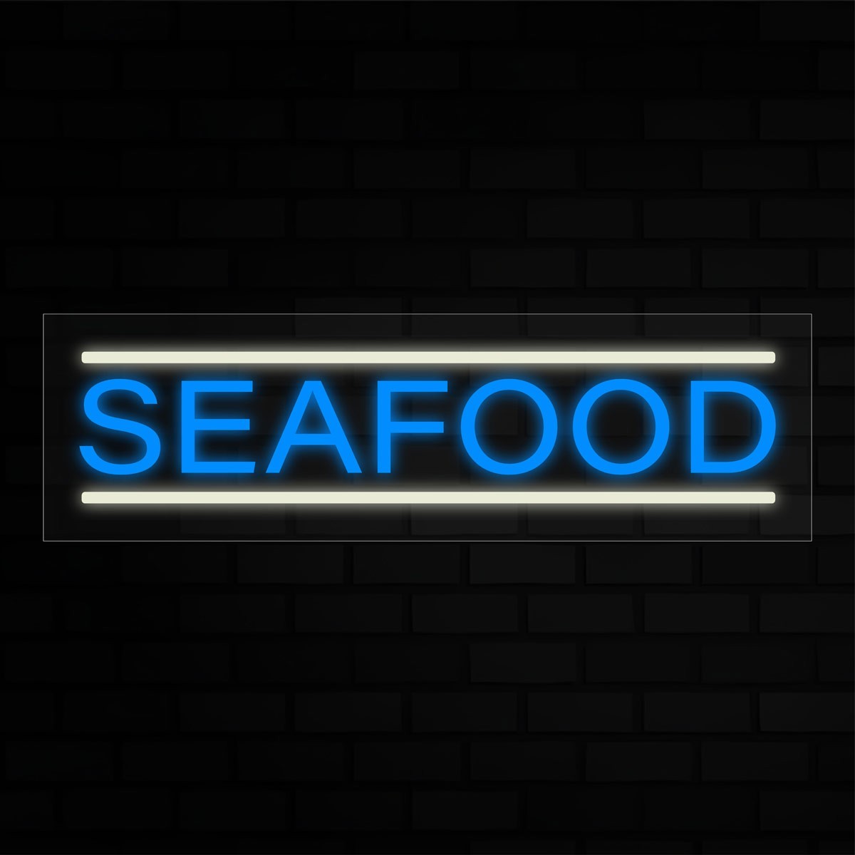 Seafood  LED Flex Signs 10"x 24"