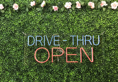 Drive-Thru Open LED Flex Sign 32″ x 13″