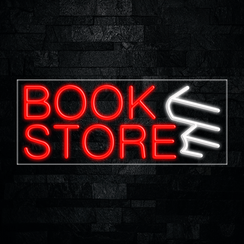 Book Store, Logo LED Flex Sign 32″ x 13″