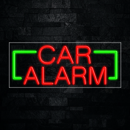 Car Alarm LED Flex Sign 32″ x 13″