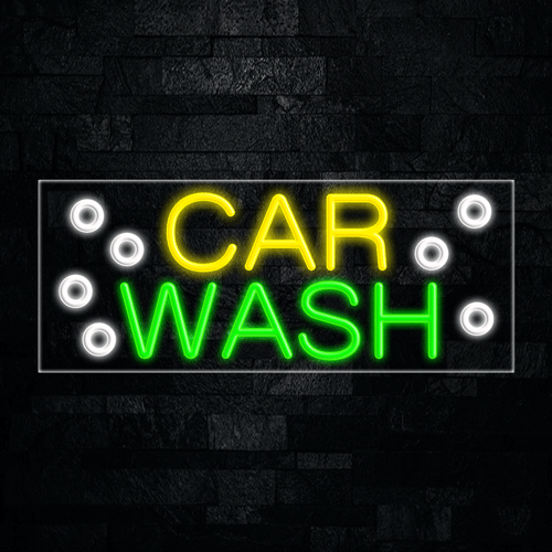 Car Wash LED Flex Sign 32″ x 13″