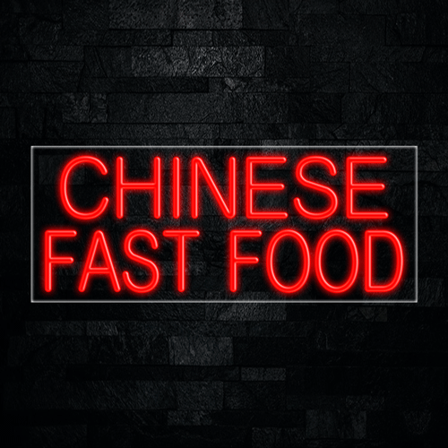 Chinese Fast Food LED Flex Sign 32″ x 13″