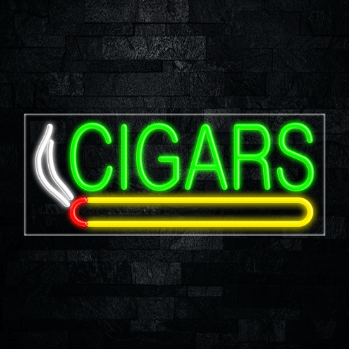 Cigars, Logo LED Flex Sign 32″ x 13″