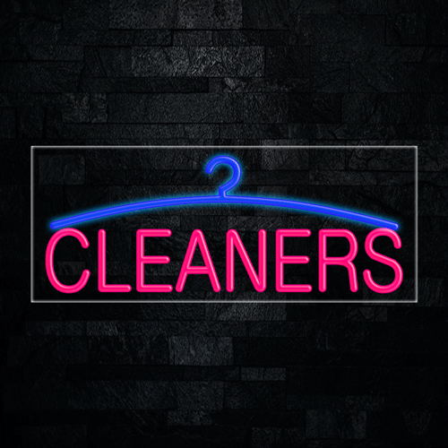 Cleaners, Logo LED Flex Sign 32″ x 13″