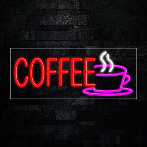 Coffee, Logo LED Flex Sign 32″ x 13″