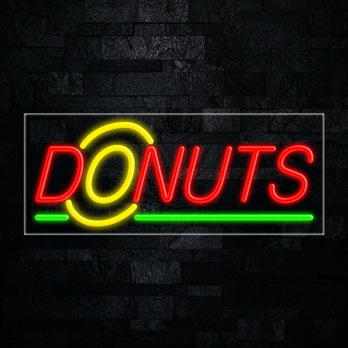 Donuts, Logo LED Flex Sign 32″ x 13″