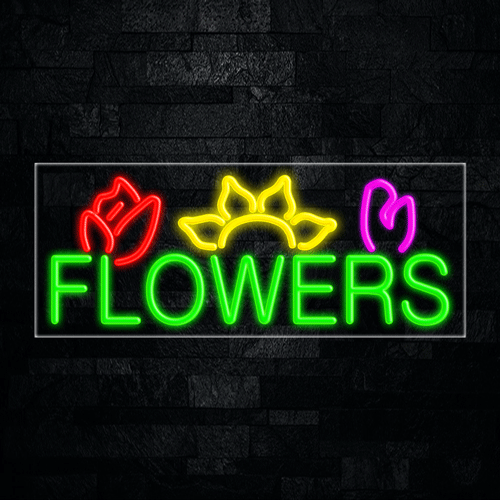 Flowers, Logo LED Flex Sign 32″ x 13″