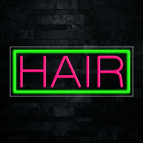 Hair LED Flex Sign 32″ x 13″