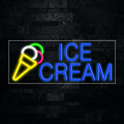 Ice Cream, Logo LED Flex Sign 32″ x 13″