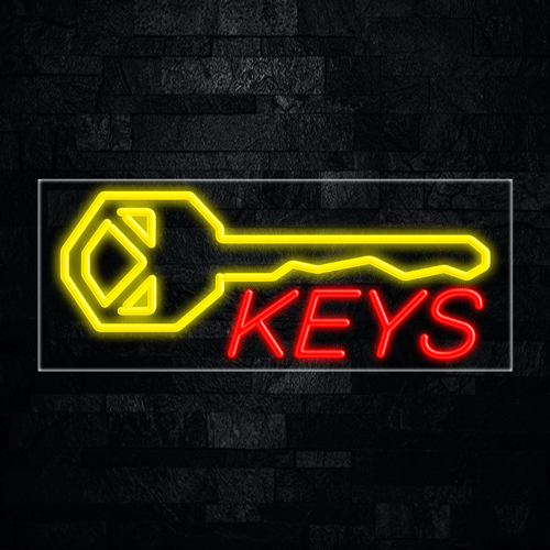 Keys, Logo LED Flex Sign 32″ x 13″