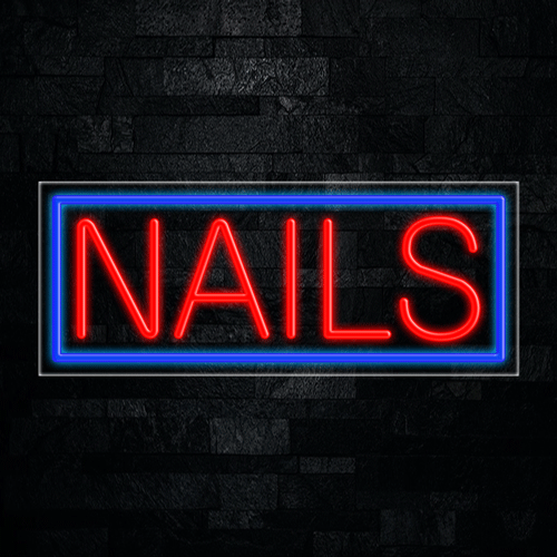 Nails LED Flex Sign 32″ x 13″