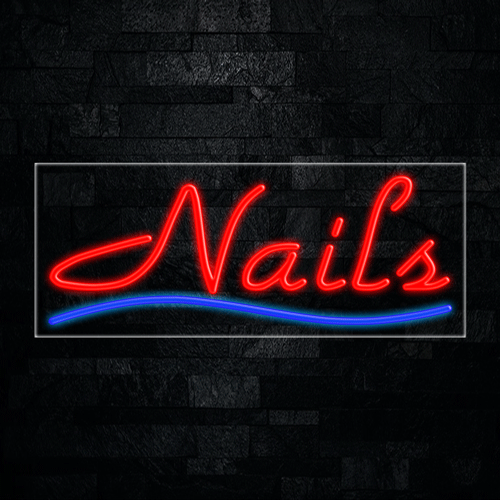 Nails LED Flex Sign 32″ x 13″