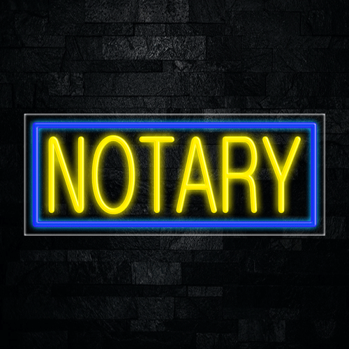 Notary LED Flex Sign 32″ x 13″