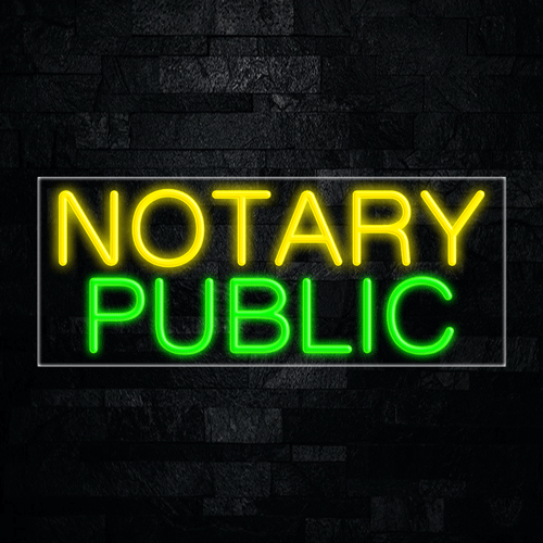 Notary Public LED Flex Sign 32″ x 13″