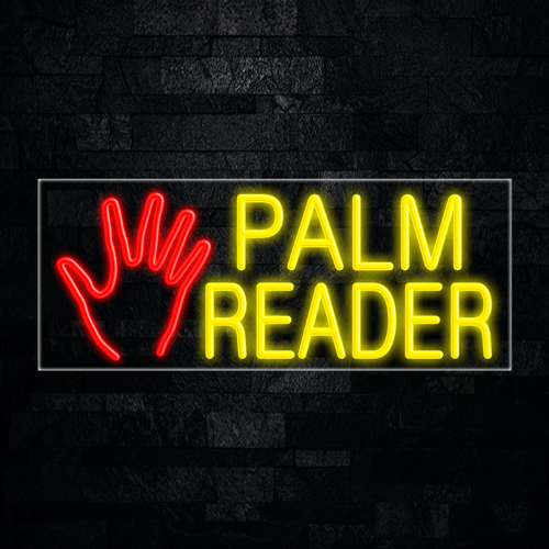 Palm Reader, Logo LED Flex Sign 32″ x 13″