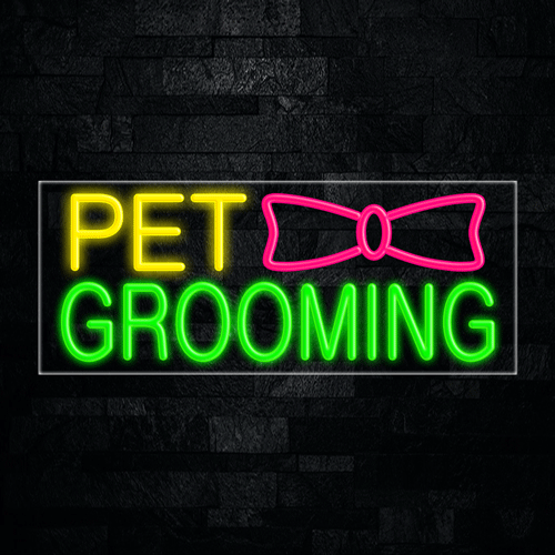 Pet Grooming, Logo LED Flex Sign 32″ x 13″