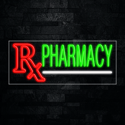 Pharmacy, Logo LED Flex Sign 32″ x 13″