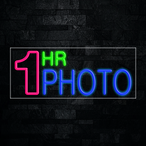 1 Hr Photo LED Flex Sign 32″ x 13″