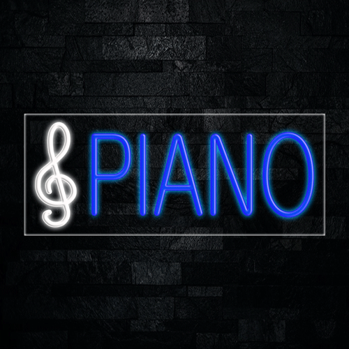 Piano, Logo LED Flex Sign 32″ x 13″