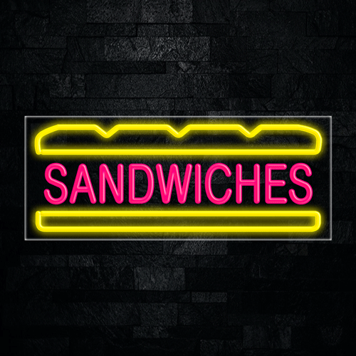 Sandwiches, Logo LED Flex Sign 32″ x 13″