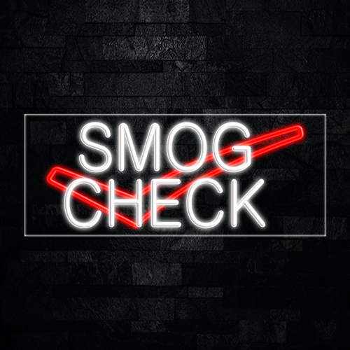 Smog Check, Logo LED Flex Sign 32″ x 13″