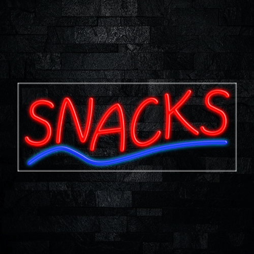 Snacks LED Flex Sign 32″ x 13″