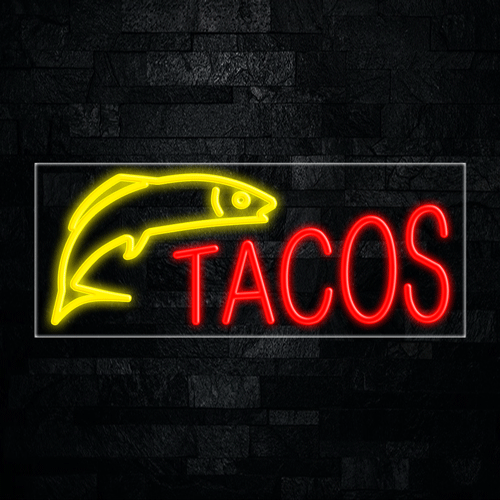 Tacos, Logo LED Flex Sign 32″ x 13″