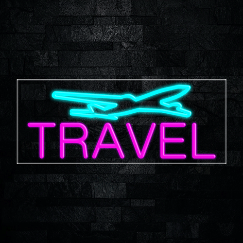 Travel, Logo LED Flex Sign 32″ x 13″