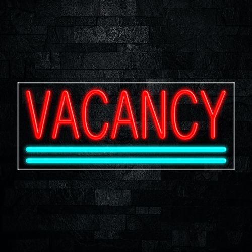 Vacancy LED Flex Sign 32″ x 13″