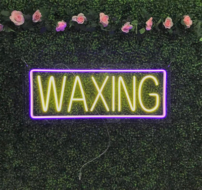 Waxing LED Flex Sign 32″ x 13″