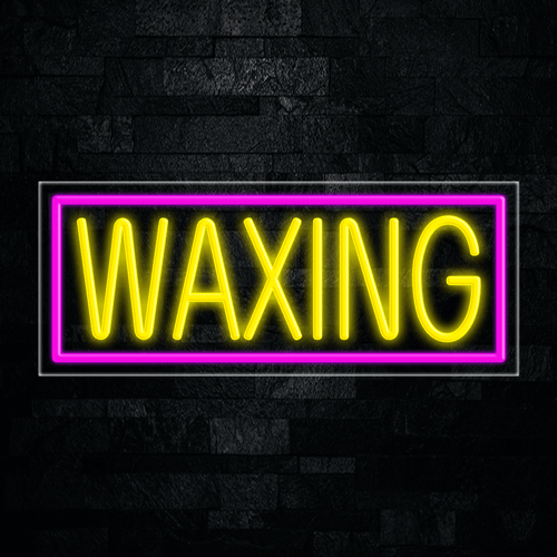 Waxing LED Flex Sign 32″ x 13″