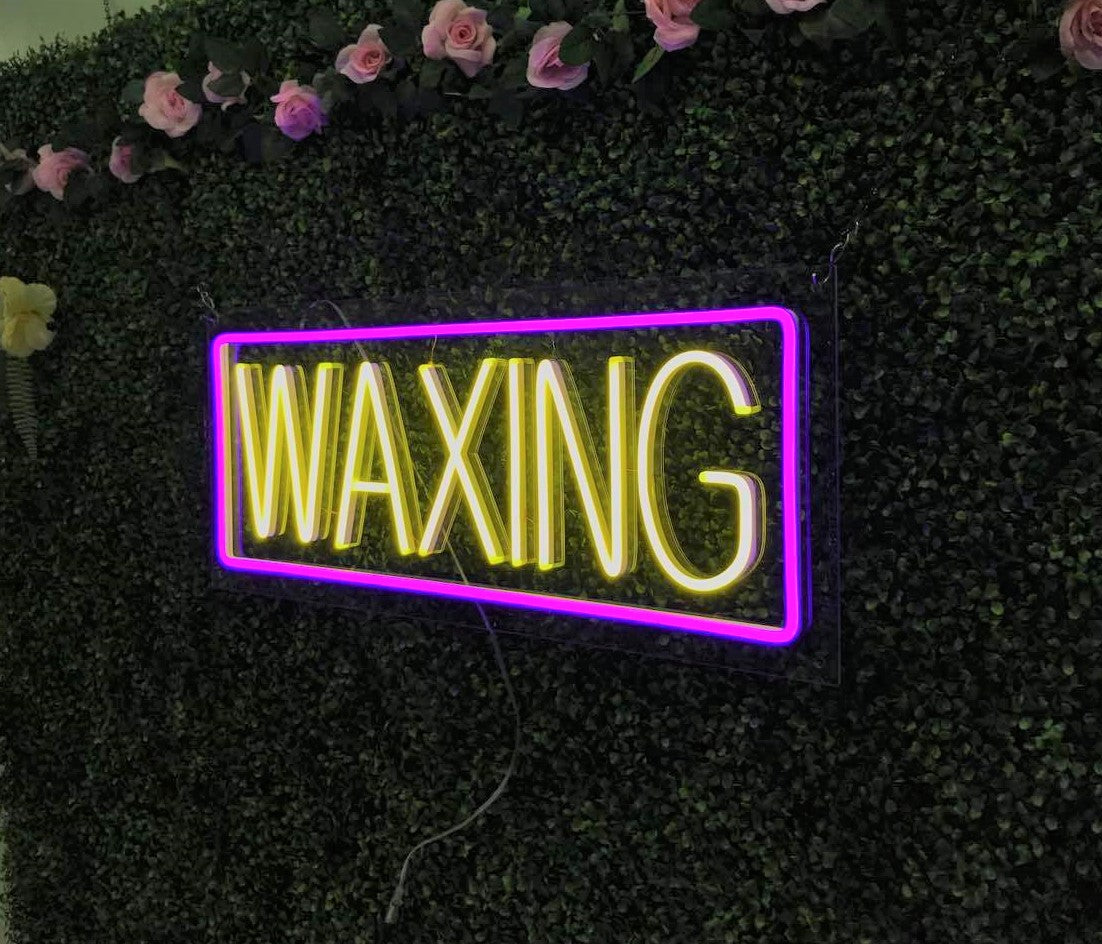 Waxing LED Flex Sign 32″ x 13″