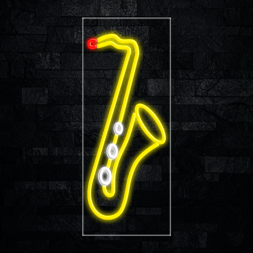 Saxophone Logo LED Flex Sign 32″ x 13″