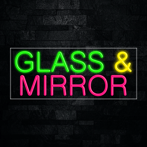 Glass & Mirror LED Flex Sign 32″ x 13″