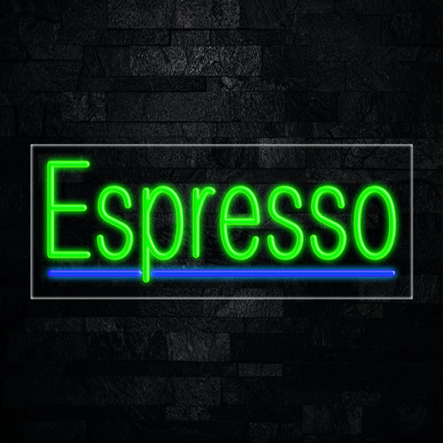 Espresso LED Flex Sign 32″ x 13″