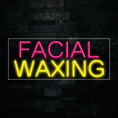 Facial Waxing LED Flex Sign 32″ x 13″