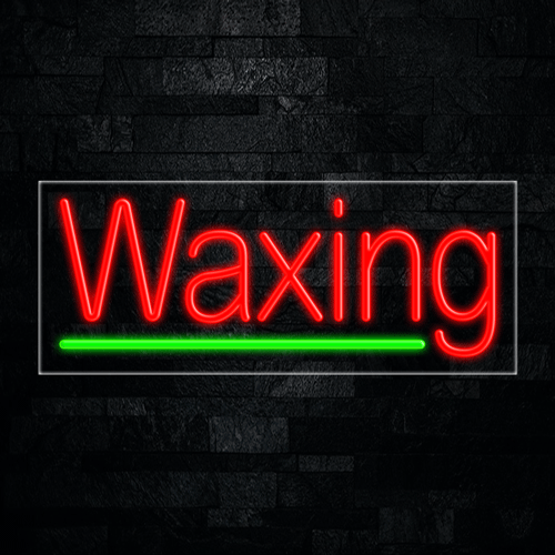 Waxing LED Flex Sign 32″ x 13″