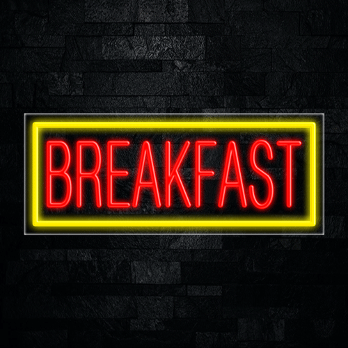 Breakfast LED Flex Sign 32″ x 13″