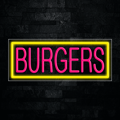 Burgers LED Flex Sign 32″ x 13″