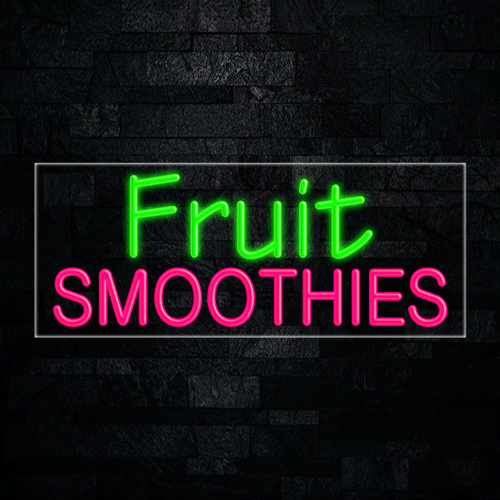 Fruit Smoothies LED Flex Sign 32″ x 13″