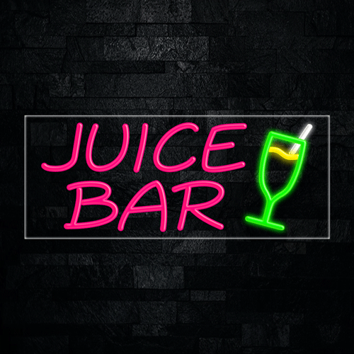 Juice Bar, Logo LED Flex Sign 32″ x 13″