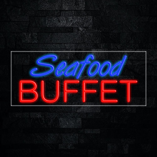 Seafood Buffet LED Flex Sign 32″ x 13″