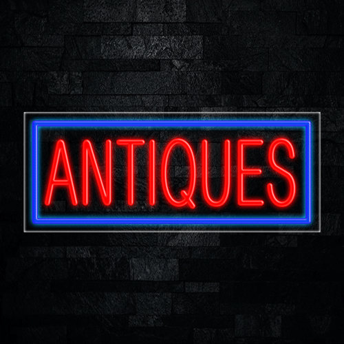 Antiques LED Flex Sign 32″ x 13″