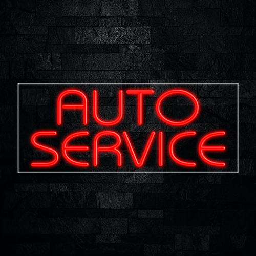 Auto Service LED Flex Sign 32″ x 13″