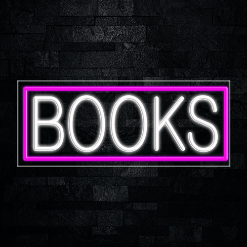 Books LED Flex Sign 32″ x 13″